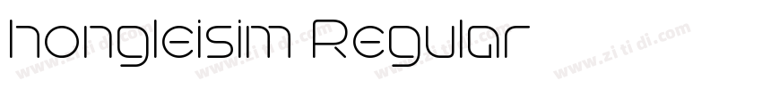 hongleisim Regular字体转换